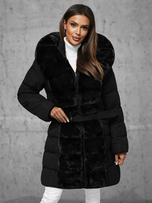 Дамско яке черно OZONEE JS/5M3158/392