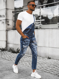 Мъжки дънки синьо OZONEE O/E9682