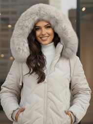 Дамско яке светлосива OZONEE JS/16M9296/280Z