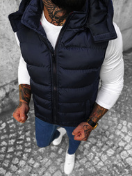 Мъжки елек тъмнсиня OZONEE N/7129