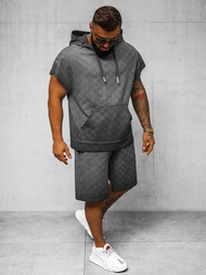 Мъжки спортен екип черен OZONEE O/3C113/9