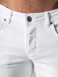 Мъжки дънки бяло OZONEE E/5348/01Z