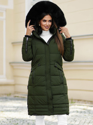 Дамско яке каки OZONEE O/W377Z