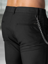 Мъжки панталони черни OZONEE DJ/3300Z