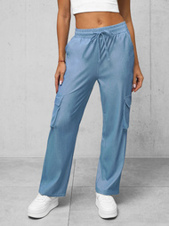 Джинсови панталони дамски синьо OZONEE O/HGM6610