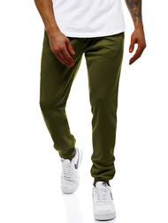 Мъжко долнище на анцуг зелено OZONEE JS/JZ11001