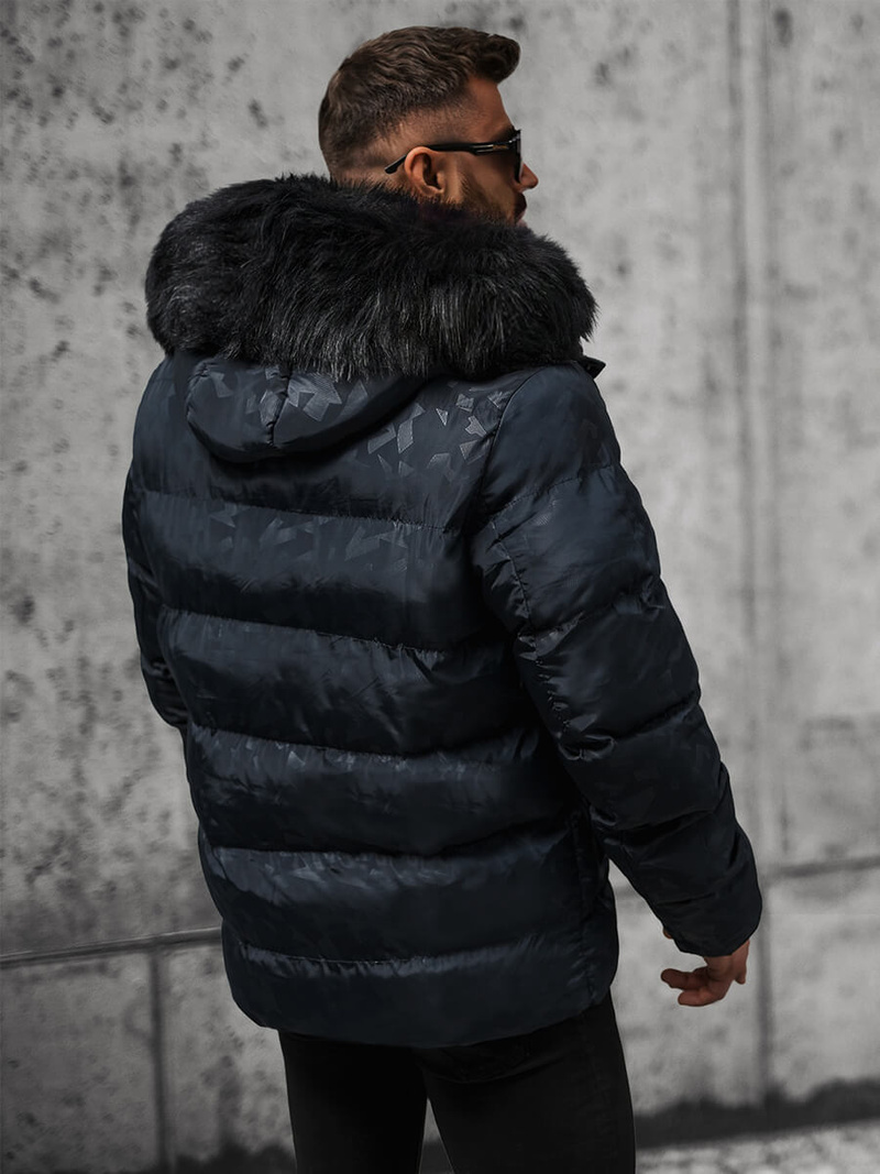 Мъжко яке тъмнсиня OZONEE JS/27M8109