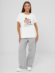 Дамска тениска бял OZONEE JS/95T2575/1