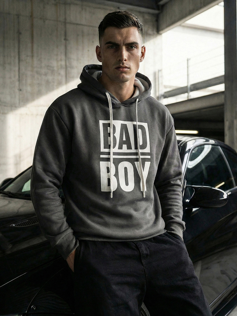 Мъжки суитшърт графитен OZONEE JS/65B3909/5Z