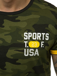 Мъжка тениска зелена OZONEE JS/SS10982Z