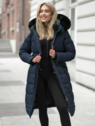 Дамско яке тъмносиньо OZONEE O/W377