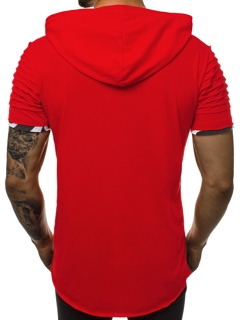 Мъжка тениска червена OZONEE O/1187XZ