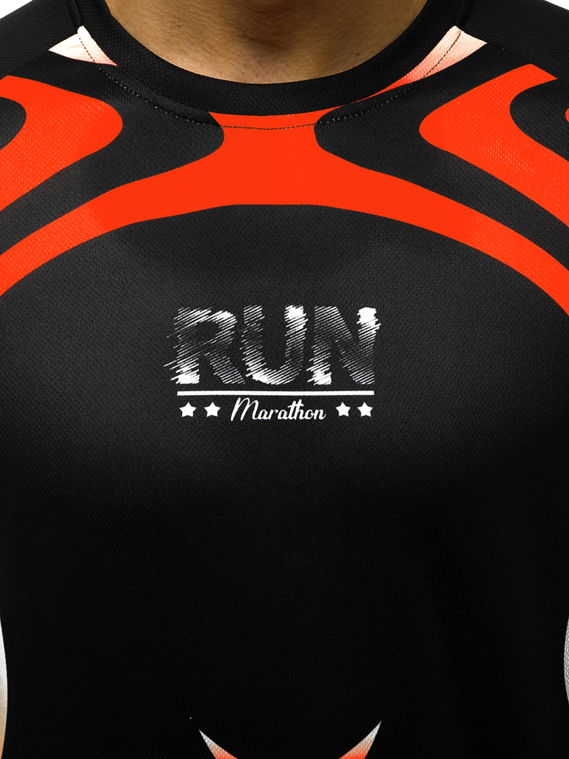 Мъжка тениска черна OZONEE JS/KS2062