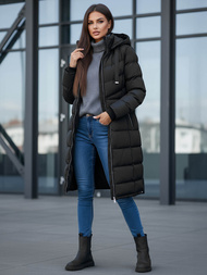 Дамско яке черно OZONEE JS/M736/392Z