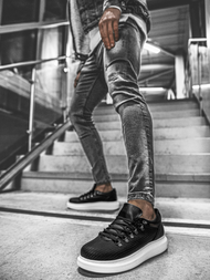 Сникърси черно-бяло OZONEE CH/021