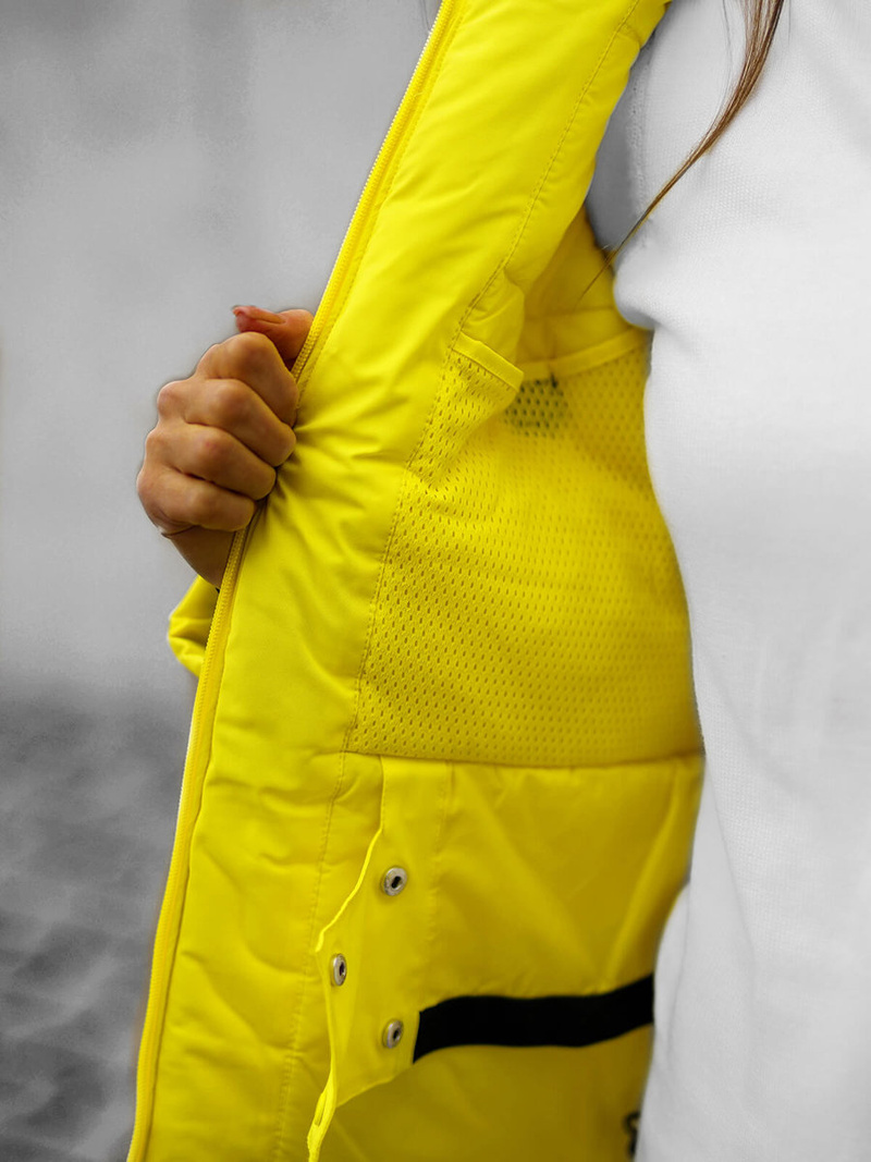 Дамско яке жълта OZONEE JS/HH012/26Z