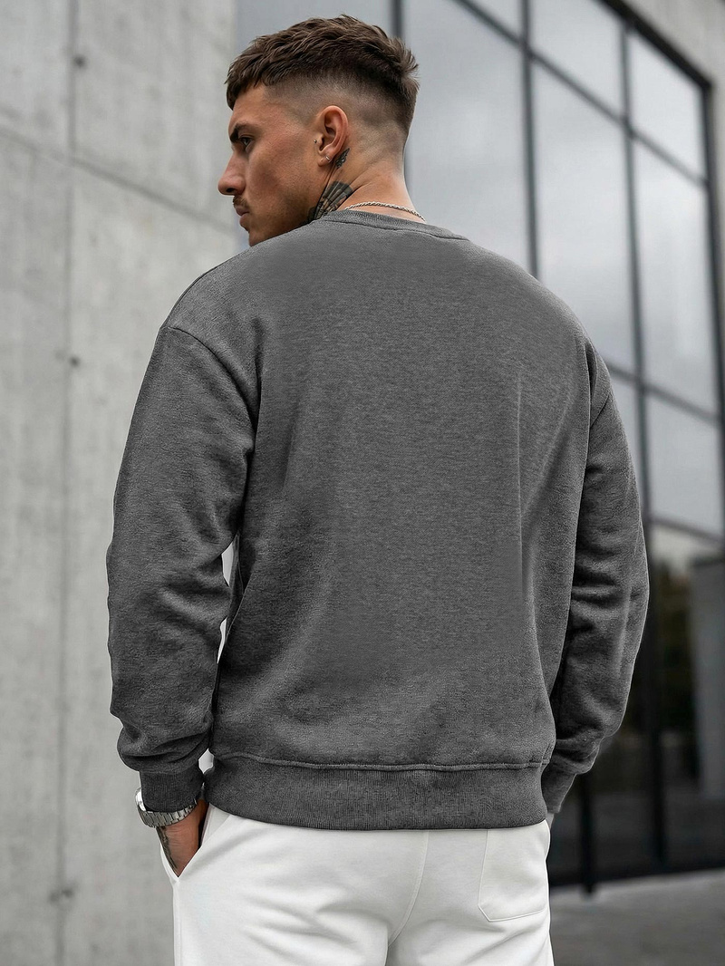 Мъжки суитшърт графитен OZONEE JS/8B1768/5