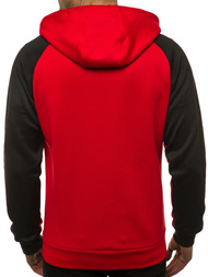 Мъжки суитшърт червена OZONEE JS/88006