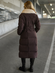 Дамско яке шоколад OZONEE JS/16M9168/158