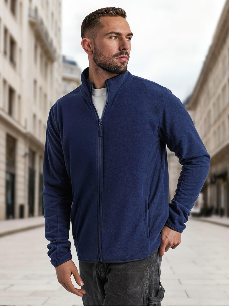 Мъжки суитшърт тъмносин OZONEE JS/HH016/25