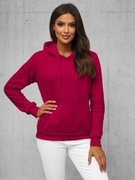 Дамски суичър бордо OZONEE JS/W02Z