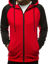 Мъжки суитшърт червена OZONEE JS/88006