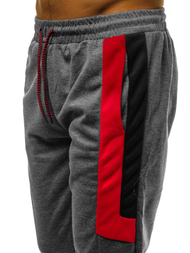 Мъжко долнище на анцуг графитно OZONEE JS/JZ11019