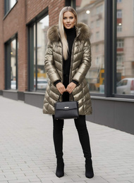 Дамско яке злато OZONEE JS/16M9100/403Z