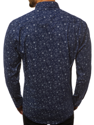 Мъжка риза тъмнсиня OZONEE B/K62