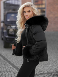 Дамско яке черно OZONEE JS/16M9282/392