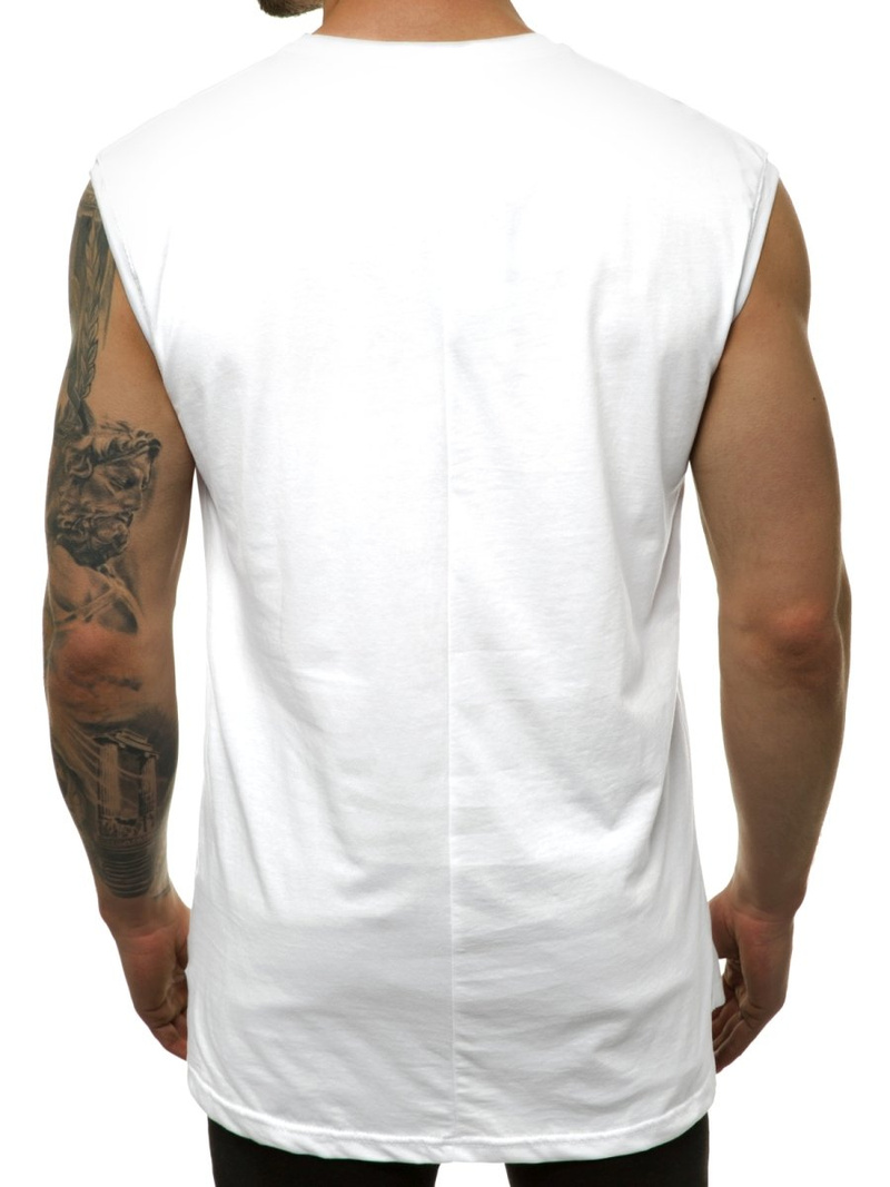 Мъжка тениска бял OZONEE MACH/M1212