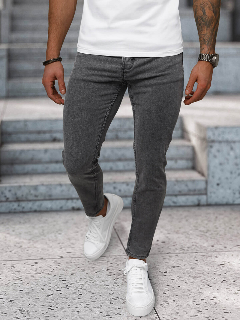 Мъжки дънки графитно OZONEE NB/MP0192GS