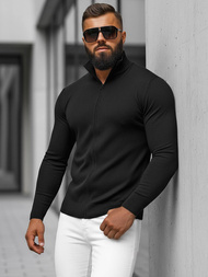 Мъжки пуловер черен OZONEE NB/MM6004/4Z