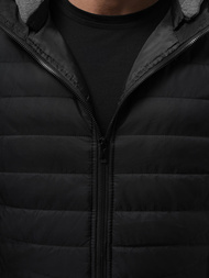 Мъжки елек черен OZONEE JS/8M983/392