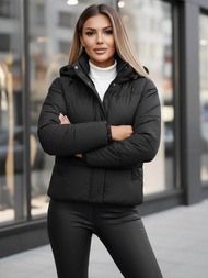 Дамско яке черна OZONEE JS/16M9188/392Z