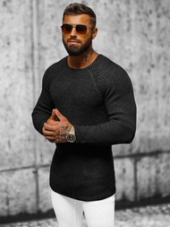 Мъжки пуловер черни OZONEE L/2492