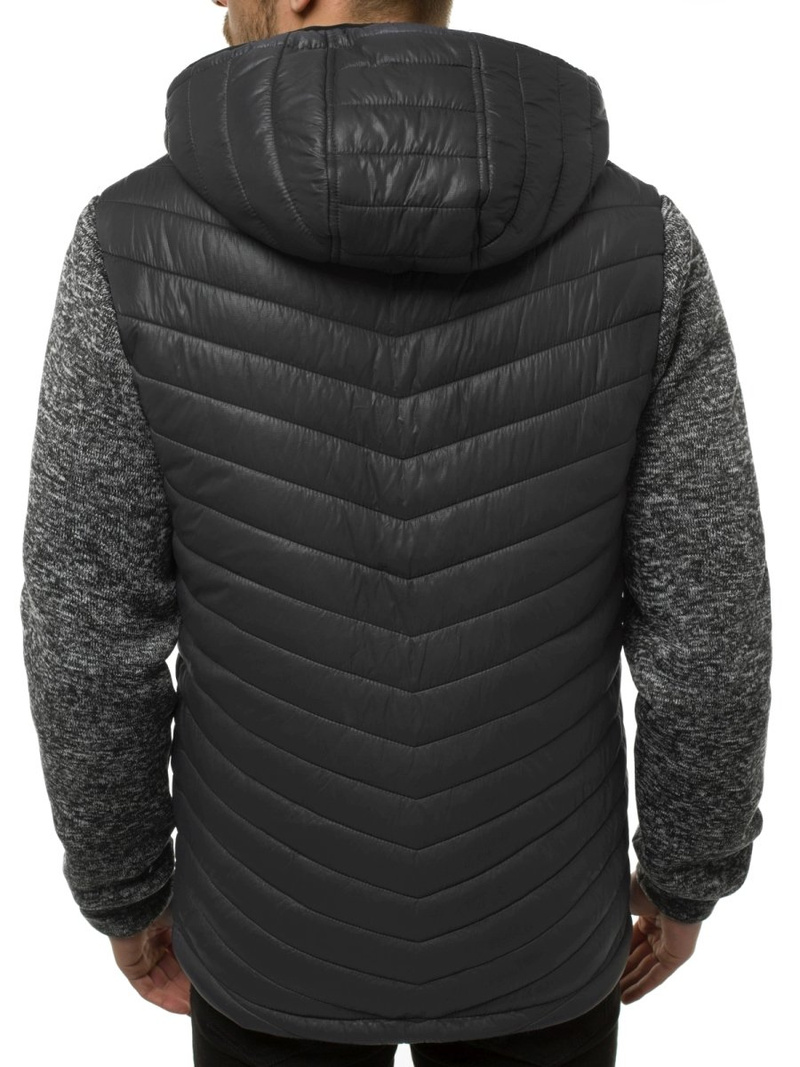 Мъжко яке графитна OZONEE JS/KS2001K