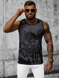 Мъжка тениска черна OZONEE O/T106/3