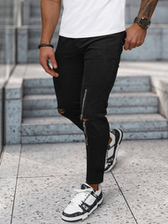 Мъжки дънки черни OZONEE NB/MP0087N