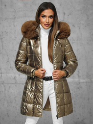 Дамско яке злато OZONEE JS/16M9120/403