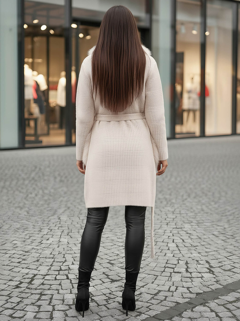 Дамско палто бежов OZONEE JS/53M5200/155Z