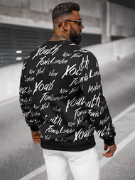 Мъжки суитшърт черна OZONEE JS/8B1189/3