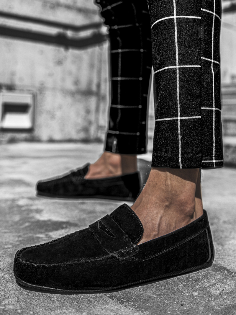 Мъжки обувки SLIP ON черни T/125