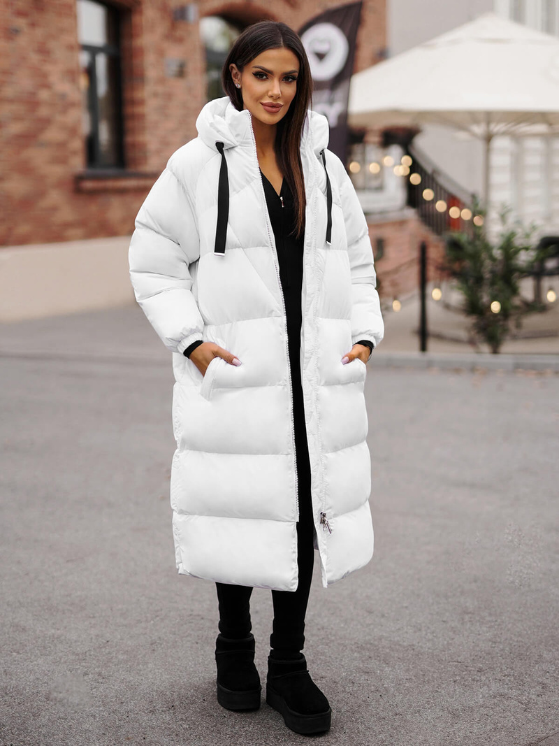 Дамско яке бял OZONEE JS/5M3163/281Z