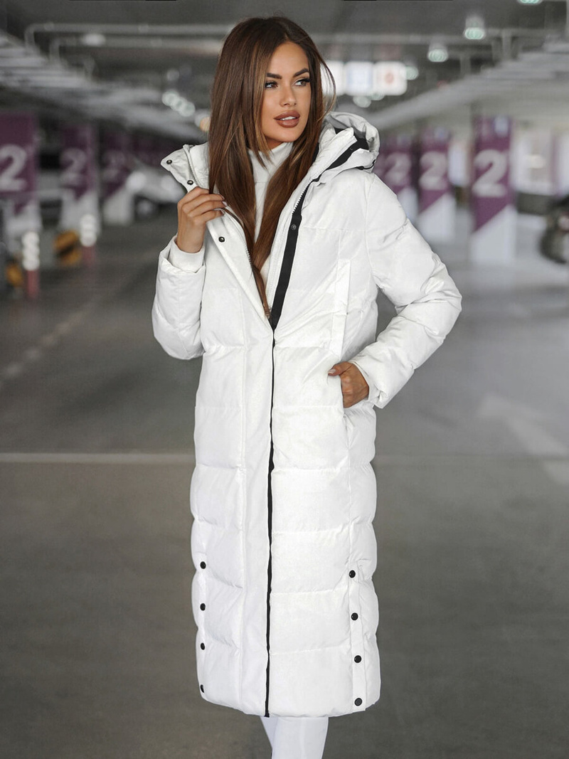 Дамско яке бял OZONEE JS/5M3233/281