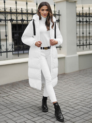 Дамско яке бял OZONEE JS/5M3163/281Z