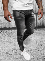 Мъжки дънки черни OZONEE NB/MP0199N