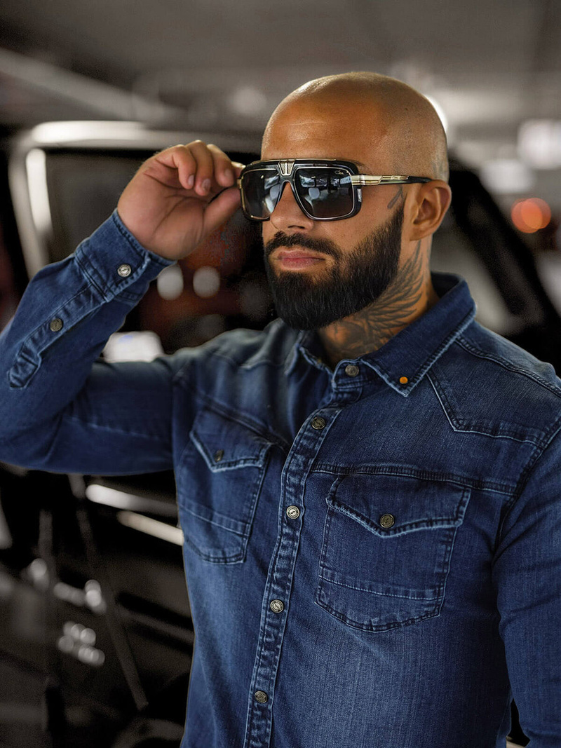 Мъжка риза синя OZONEE O/51411