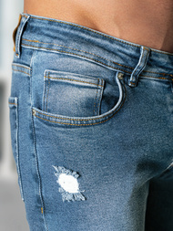 Мъжки дънки синьо OZONEE O/0525