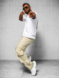 Мъжки панталони бежови OZONEE O/G3016Z